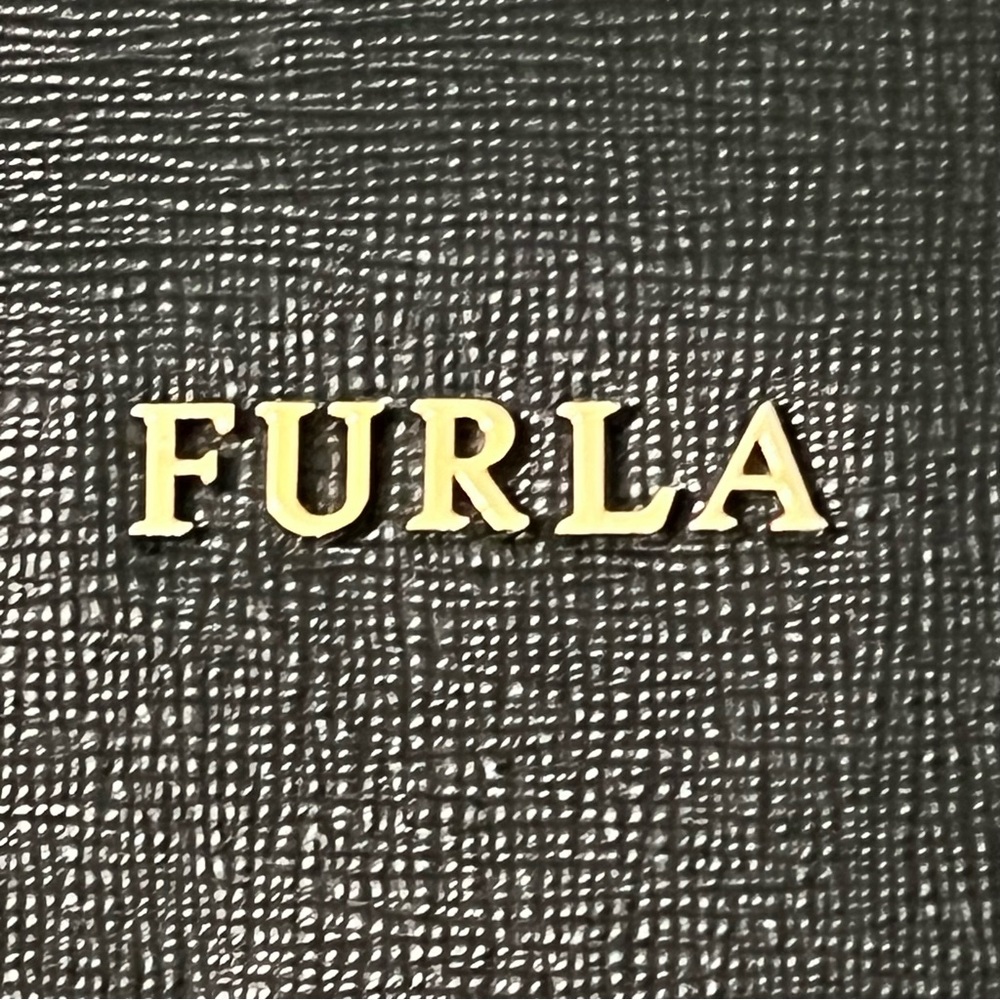 Furla Black Shoulder Bag with Gold Chain - Picture 3 of 16